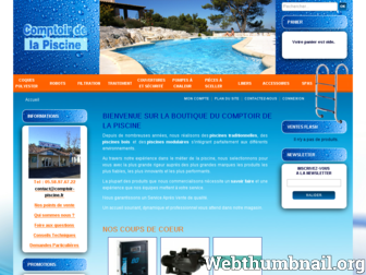 comptoir-piscine.fr website preview
