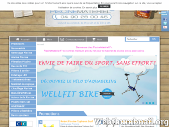 piscinemateriel.fr website preview