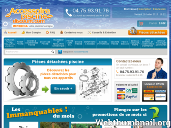 accessoire-piscine-discount.com website preview