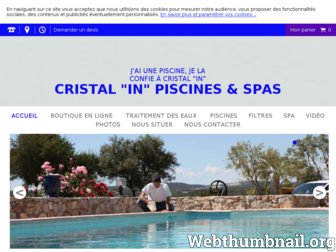 cristalin-piscines-spas.fr website preview