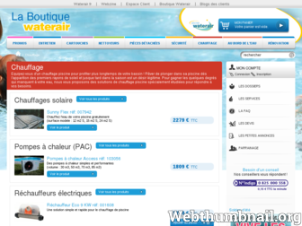 chauffage.boutique-waterair.fr website preview