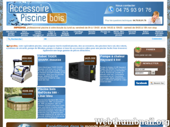 accessoire-piscine-bois.com website preview