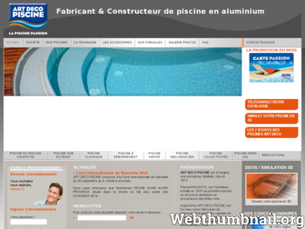 artdecopiscine.fr website preview