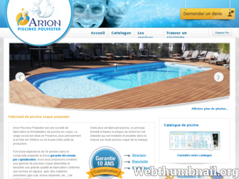 arion-piscines-polyester.com website preview