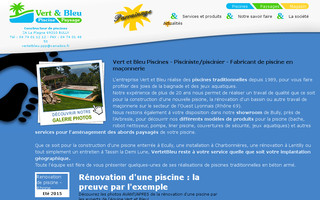 vertetbleu-piscines.com website preview