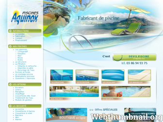 piscine-aquinox.com website preview