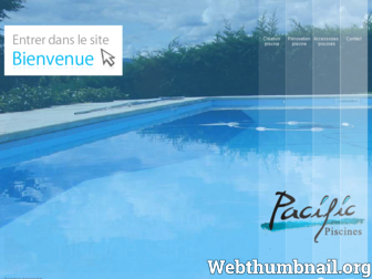 pacific-piscines.fr website preview