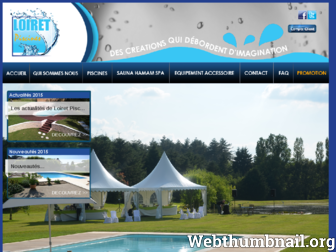 loiret-piscines.com website preview