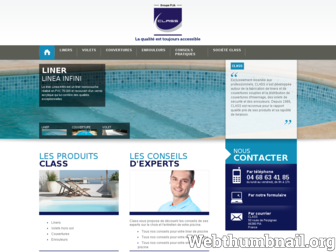 piscine-class.com website preview