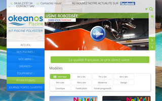 piscine-okeanos.com website preview