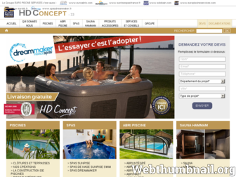 piscines-hdconcept.com website preview