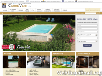 carrevert-piscines.fr website preview