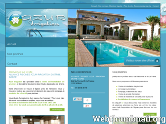 azurirrigation-piscine.fr website preview