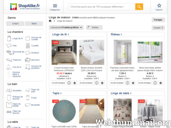 lingedemaison.shopalike.fr website preview