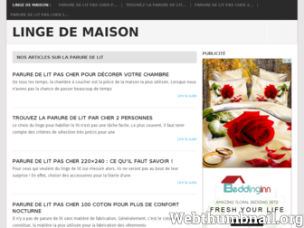 parure-de-lit-pas-cher.com website preview