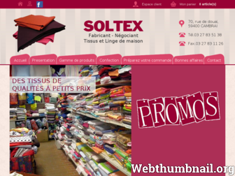soltex.fr website preview