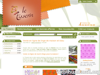 le-tisserin.fr website preview