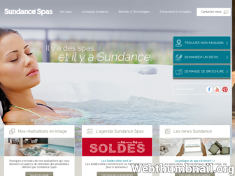 sundance-spas.fr website preview