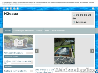 h2eaux-sens.fr website preview