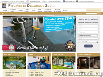 piscinesetdecorsdusud.fr website preview