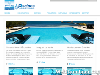 piscines38.com website preview