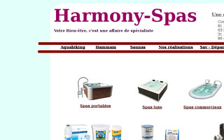 harmony-spas.fr website preview