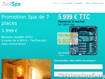 tarif-spa.com website preview