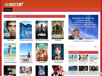 filmrecent.com website preview