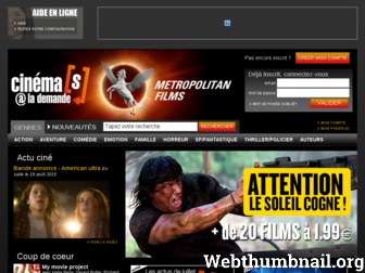 cinemasalademande.com website preview