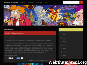 futurama-streaming.com website preview