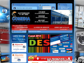 comena.fr website preview