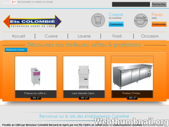 equipements-colombie.com website preview