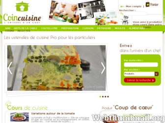 coin-cuisine.com website preview