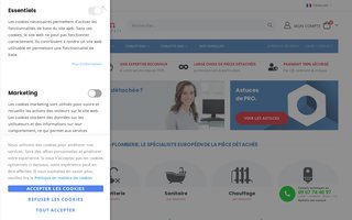piecesplomberie.com website preview