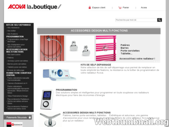 laboutiqueacova.fr website preview