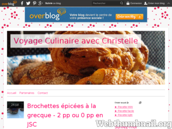 voyage-culinaire.over-blog.com website preview