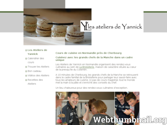 ateliersdecuisine-yannickleflot.fr website preview