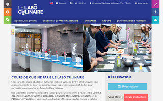 laboculinaire.com website preview