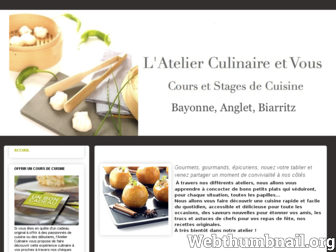 latelierculinaireetvous.com website preview