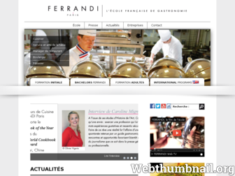 ferrandi-paris.fr website preview