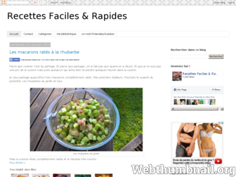 recettes-faciles-rapides.blogspot.com website preview