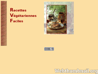 recettes-vegetariennes.com website preview