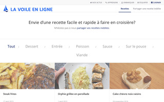 recettes.lavoileenligne.fr website preview