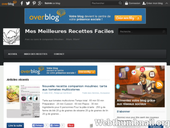 mesmeilleuresrecettesfaciles.over-blog.com website preview