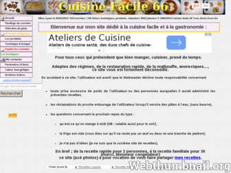 cuisinefacile66.fr website preview