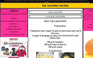 recettesabine.canalblog.com website preview