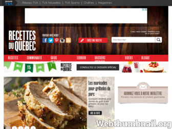 recettes.qc.ca website preview