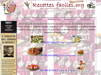 recettesfaciles.org website preview