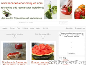 recettes-economiques.com website preview