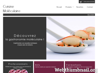 cuisinemoleculaire.com website preview